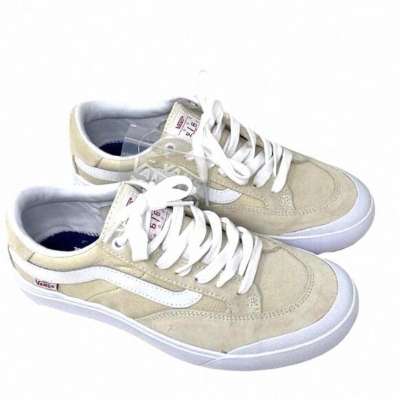 💖MEGA SALE💖VANS Berle Whitecap Suede Low Top VN0A5JIJ83M Women’s Tan White - Picture 3 of 11